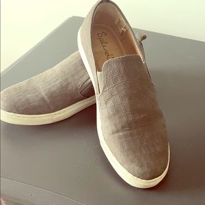 Splendid slip on suede sneakers